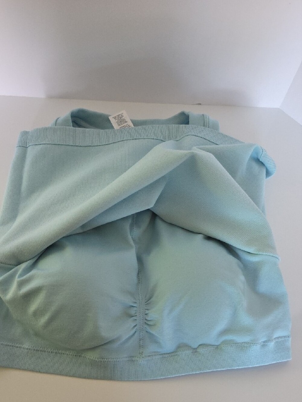 JoyLab Cool Blue Ribbed Crop Tank - Picture 5 of 10